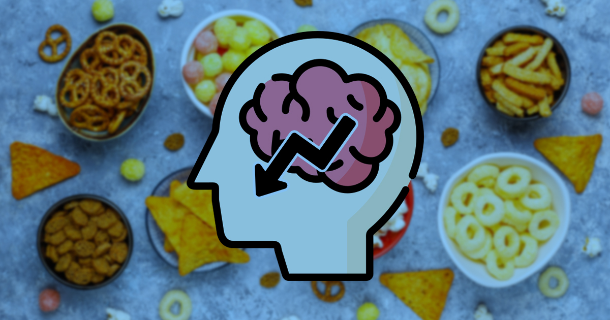 Declínio cognitivo é maior para quem consome mais de 20% das calorias diárias em ultraprocessados